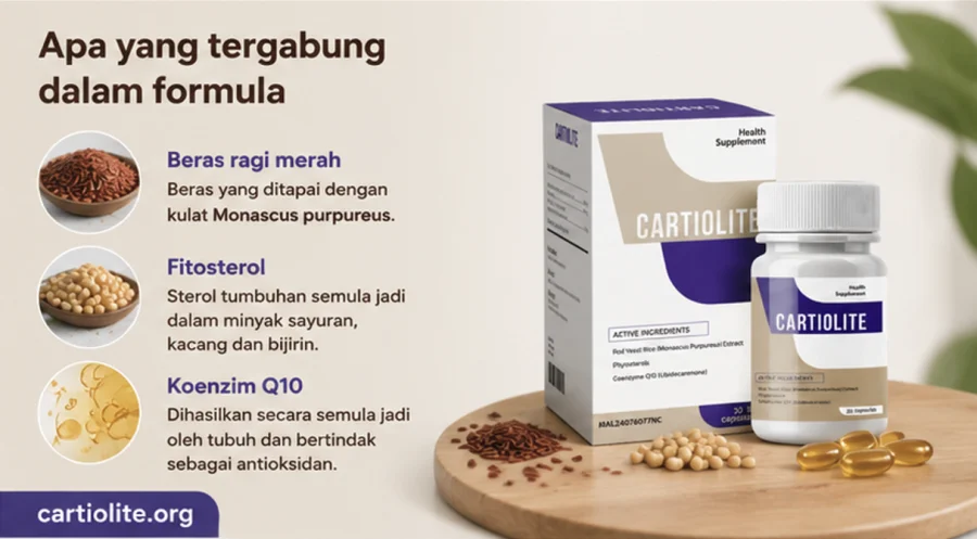 Cartiolite — formula dengan tiga bahan aktif
